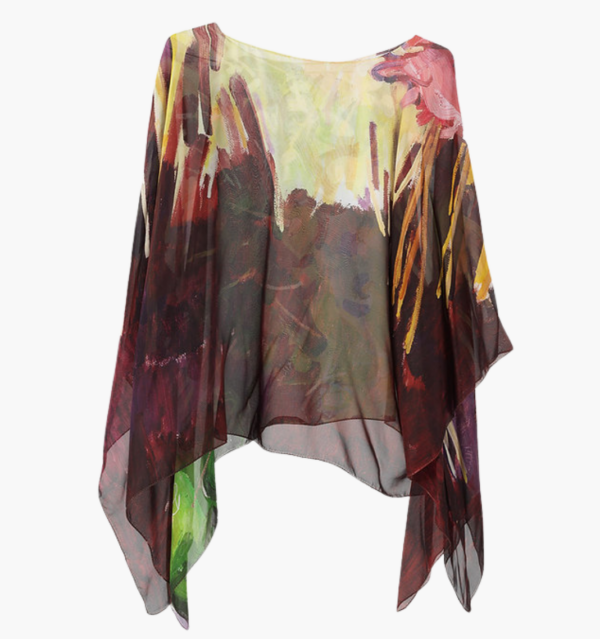 La Vie en Rose Georgette Poncho