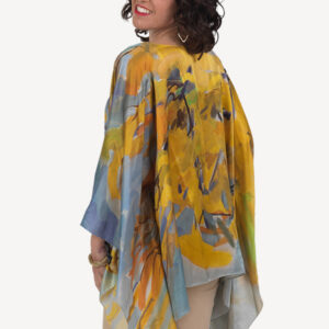 Jubilant - Charmeuse Silk Poncho