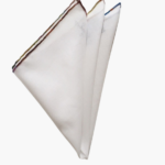 White Cotton Pocket Square