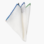 White Linen Pocket Square