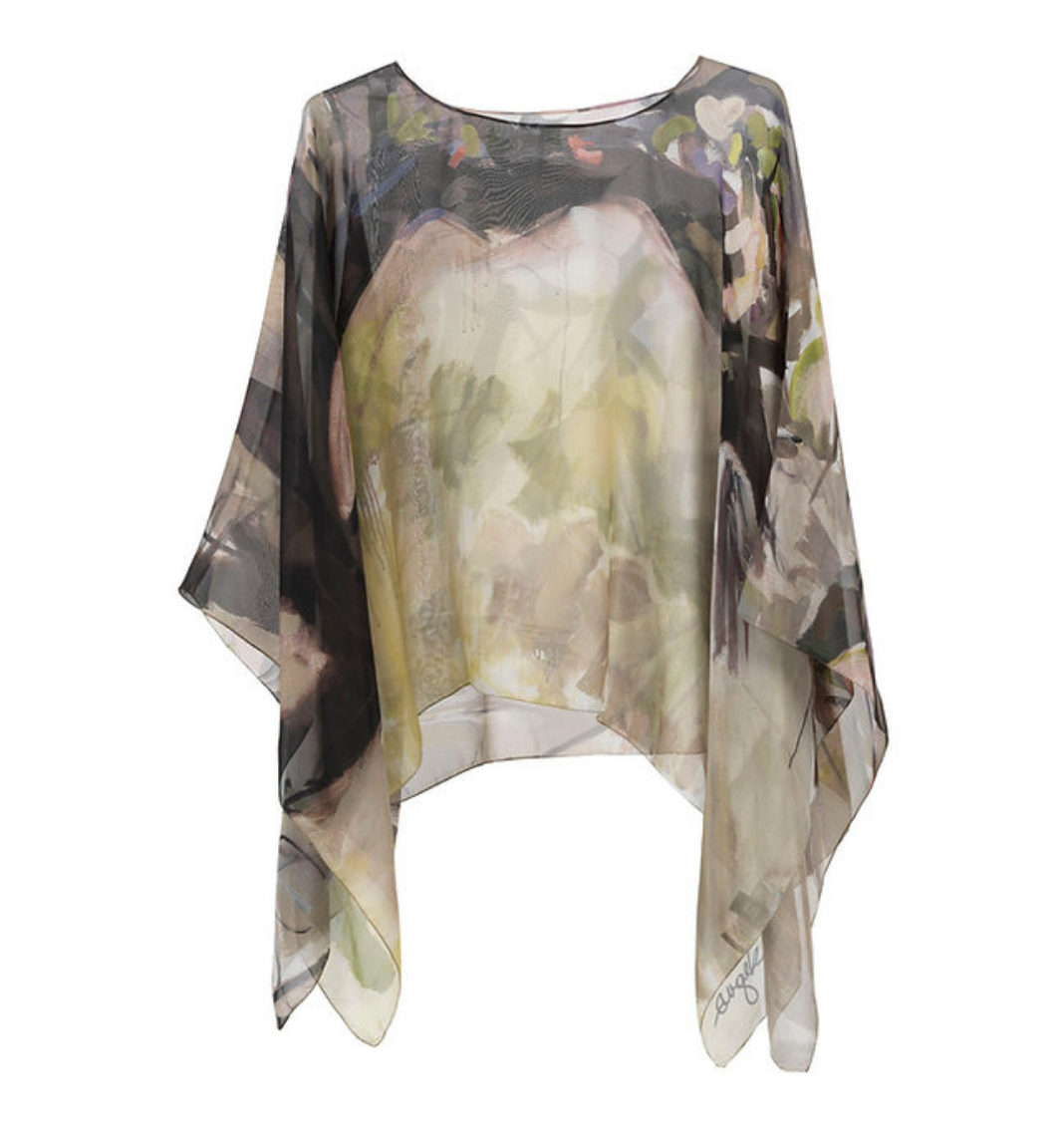 Momentum - Georgette Silk Poncho