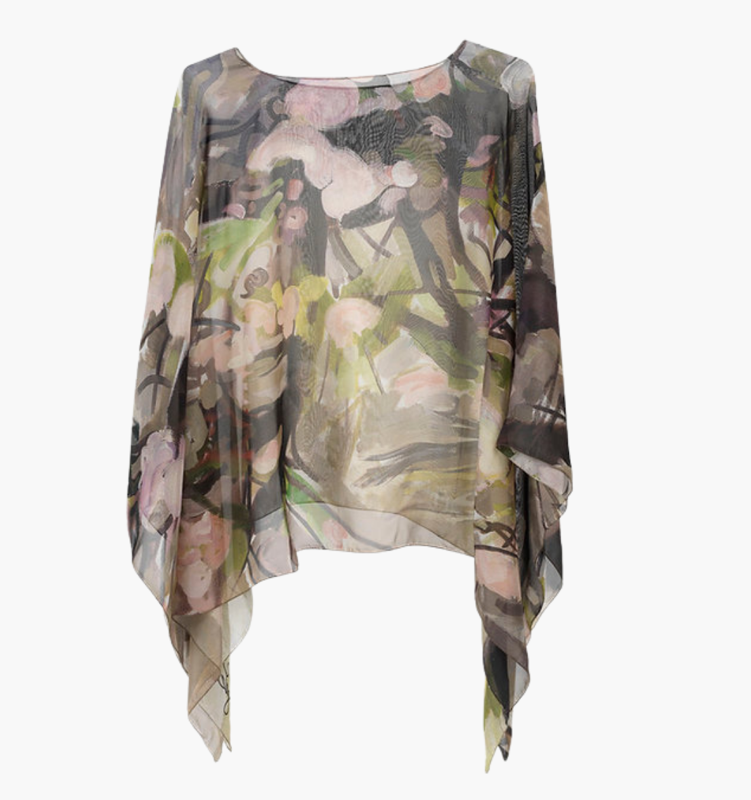 Momentum - Georgette Silk Poncho