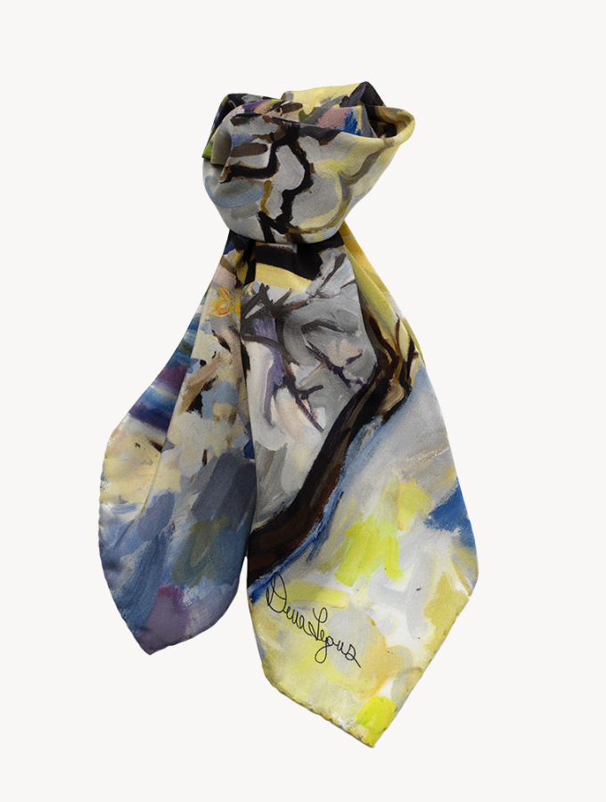 Springtime - 24" Silk Scarf