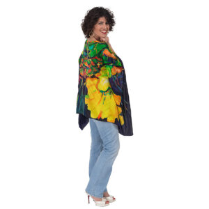 Scintillating - Charmeuse Silk Poncho