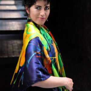 Scintillating - Silk Charmeuse Scarf