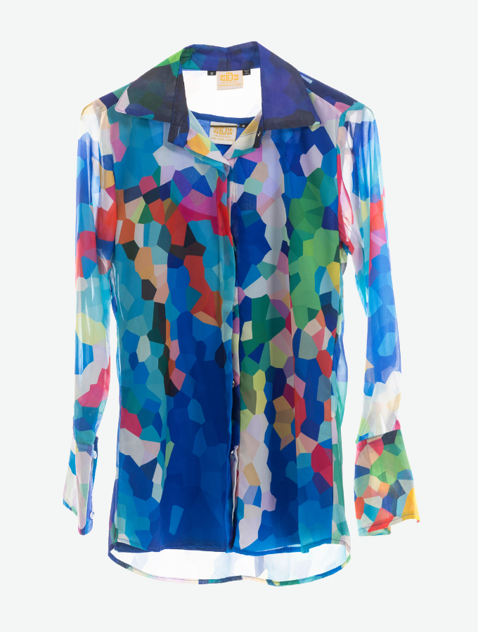 Blue Confetti - Blouse