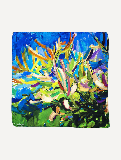 Blossoming - Georgette Silk Scarf