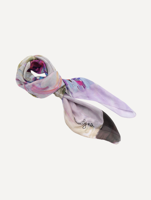 Blushing Beauty - Georgette Silk Scarf