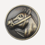 Horse Gold Magnetic Pin