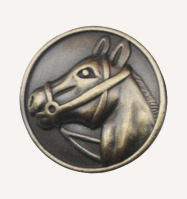 Horse Gold Magnetic Pin