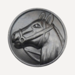 Horse Silver Magnetic Pin