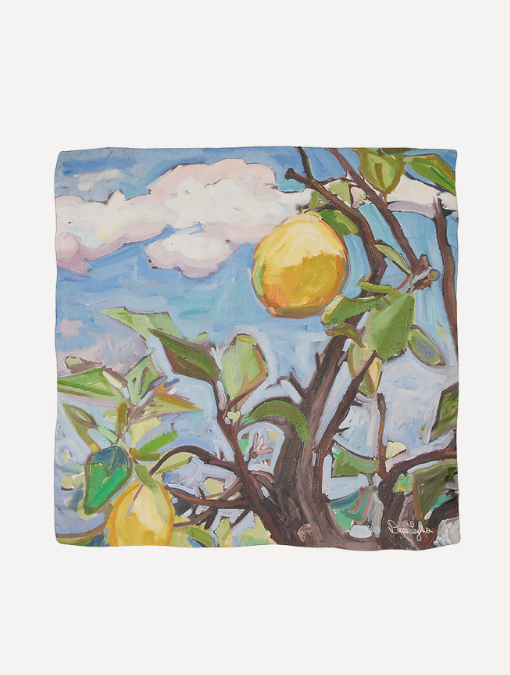 Lovely Lemons - Georgette Silk Scarf