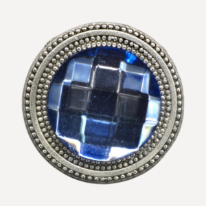 Periwinkle Crystal Silver Magnetic Pin