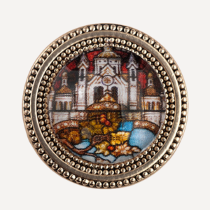 Sacred Windows Gold - Magnetic Pin Red