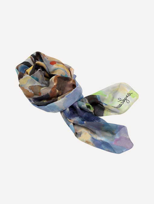 Springtime - Georgette Silk Scarf