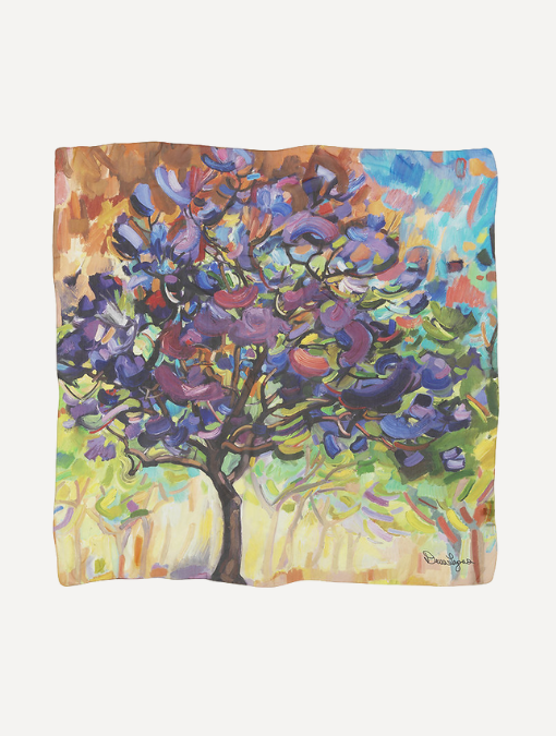 Sunday Fun Day - Georgette Silk Scarf