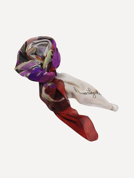 Weeping Cherry - Georgette Silk Scarf