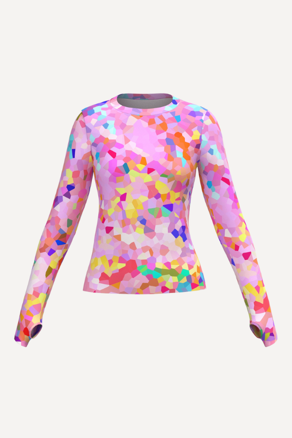 Pink Confetti - Tennis Shirts Long Sleeve