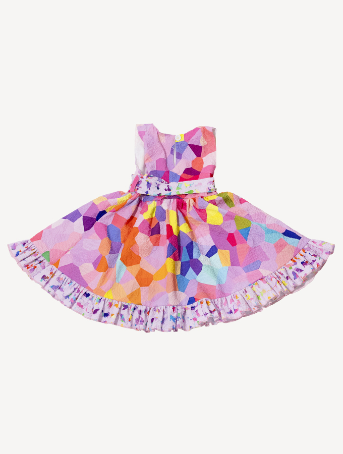 Pink Confetti - Girls Dress - Kids Wear