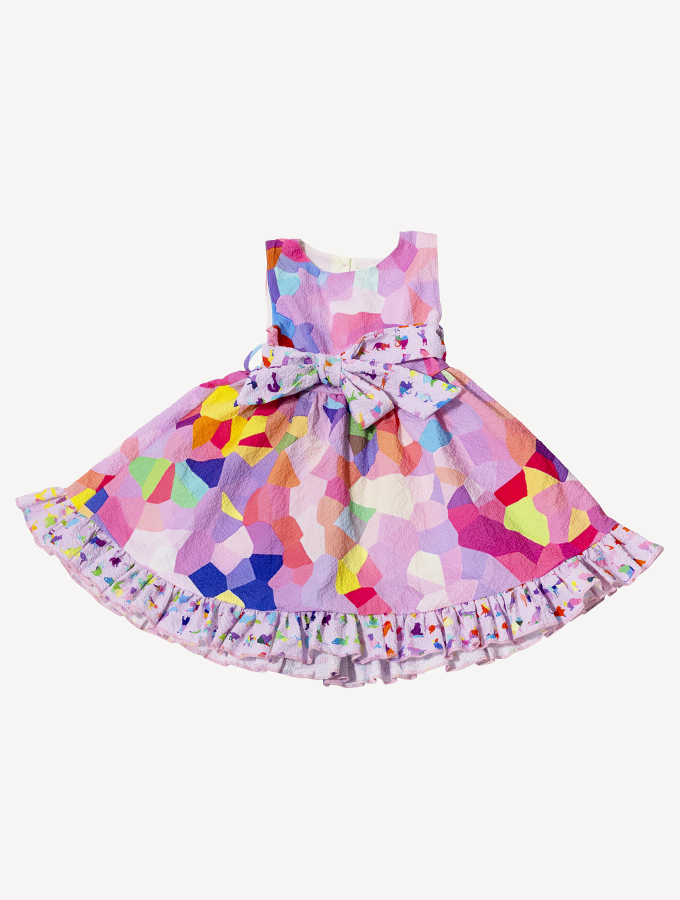 Pink Confetti - Girls Dress - Kids Wear