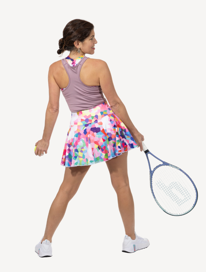 Pink Confetti - Tennis Skort