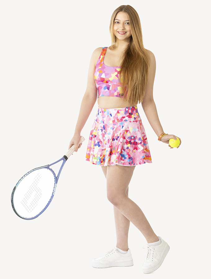 Pink Confetti - Sports Bra