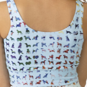 blue sports bra
