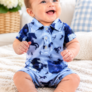 Horsing Around - Boys Romper