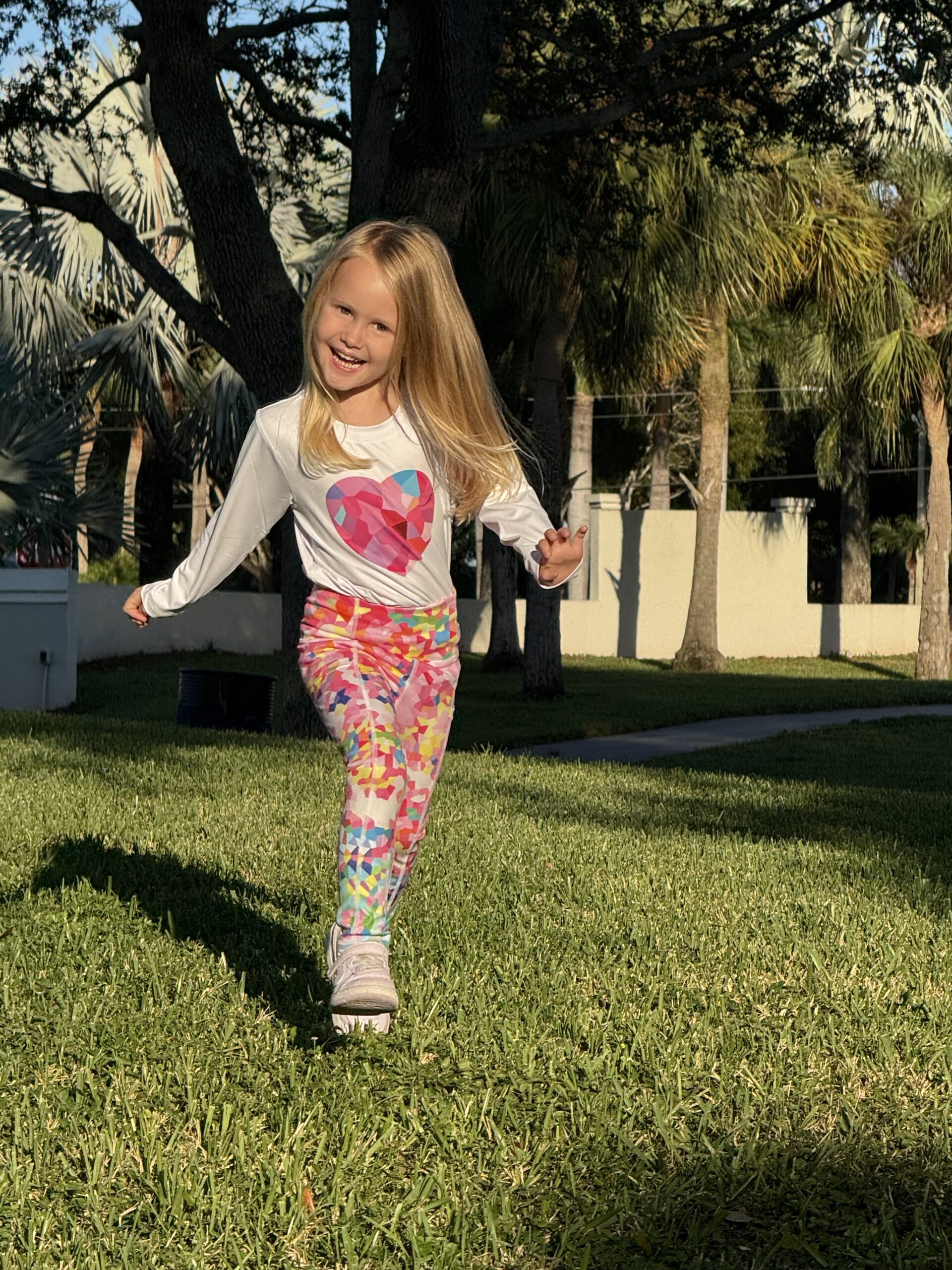 Pink Confetti - Kids Leggings