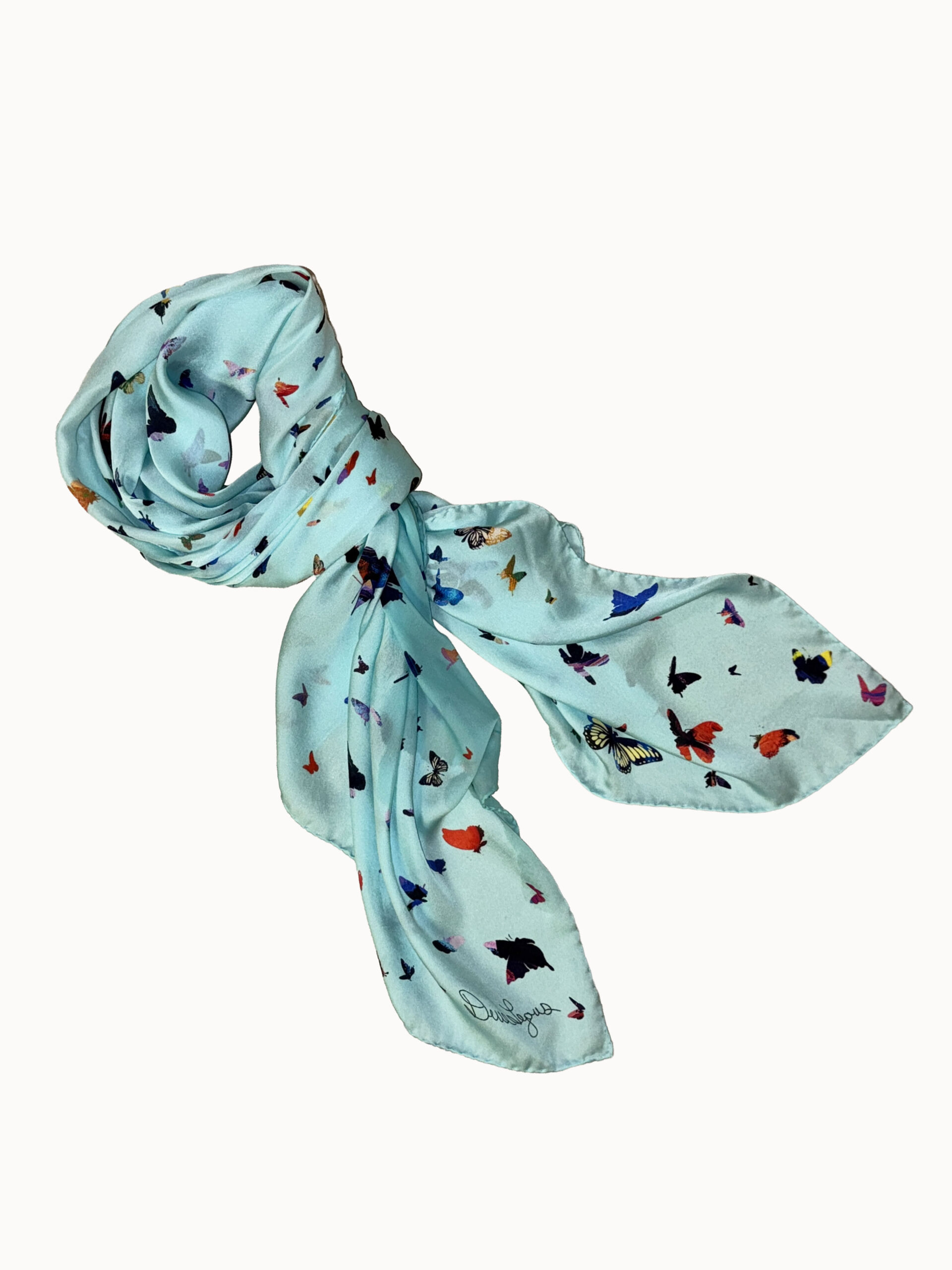 Flutters- Silk Charmeuse Scarf