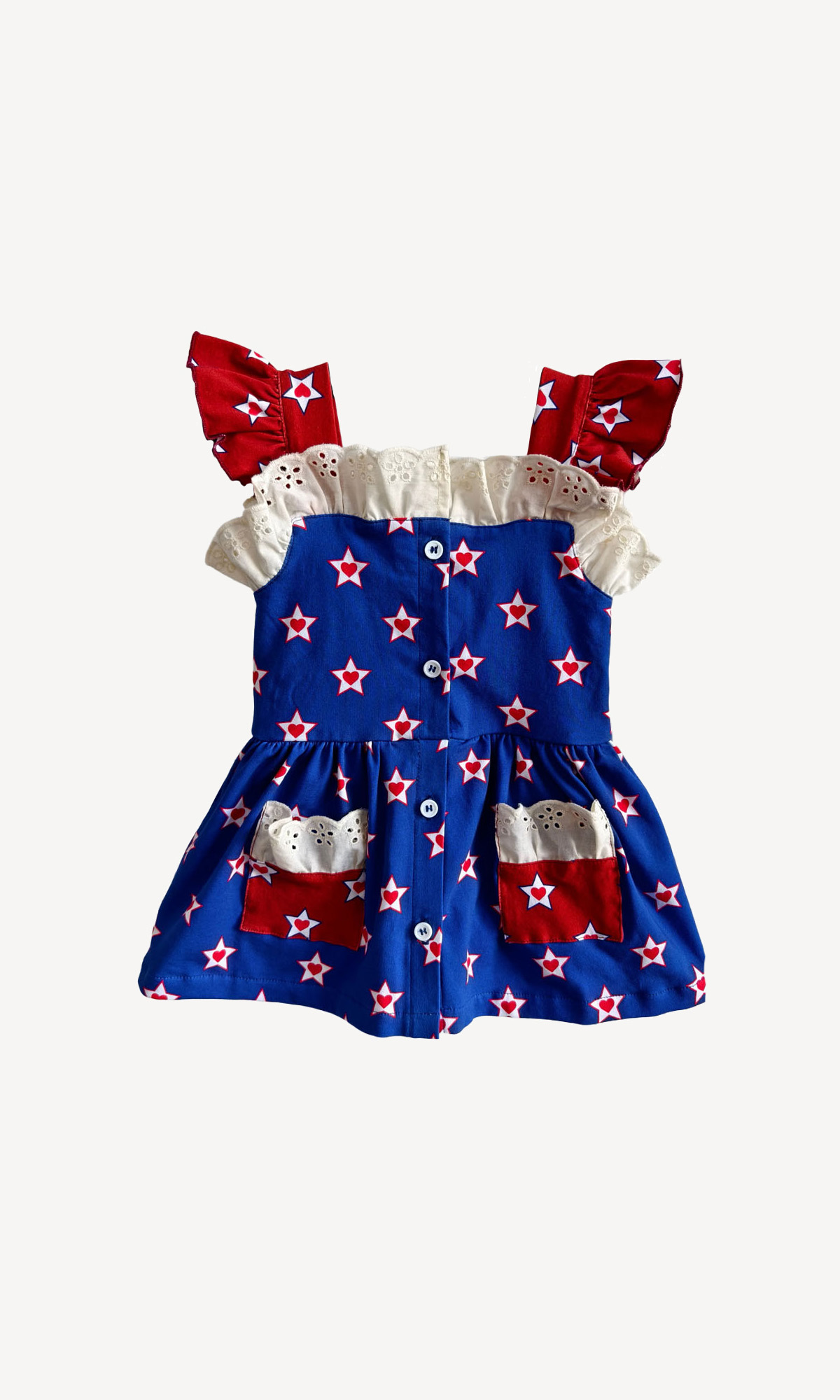 Red White and Love - Kids Romper