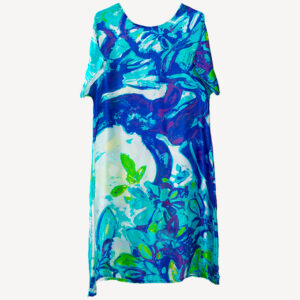 Maya Turquoise - Silk Dress