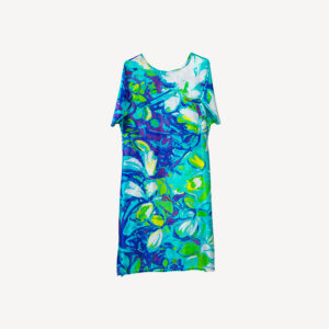 Maya Turquoise - Silk Dress