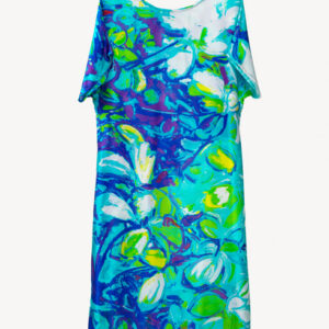 Maya Turquoise - Silk Dress