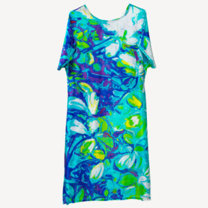 Maya Turquoise - Silk Dress