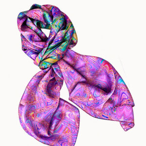Cotton Candy- Silk Charmeuse Scarf